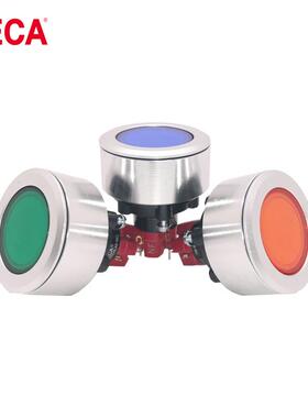 DECA进联D16LMU3-1ab带灯自复位按钮开关16mm多颜色1NC原装