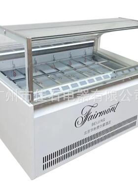 厂家供应 14盘雪糕柜 商用 gelato showcase 110V 冰淇淋展示柜