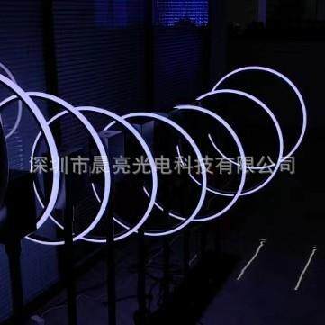 360无极旋转像素环全彩创意舞台车展艺术展览灯光秀舞台灯