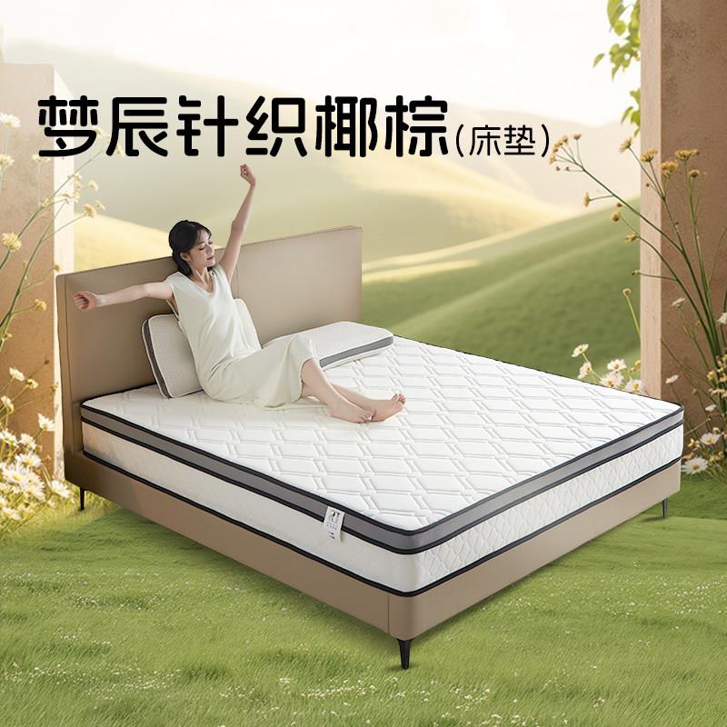 针织椰棕床垫偏硬整网弹簧家用租房卧室床垫席梦思1.8米双人床垫