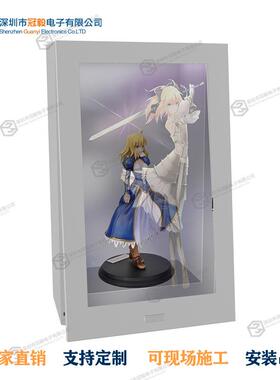 42寸透明屏展示柜拼接透明屏展示柜led互动触摸3D橱窗厂家直销