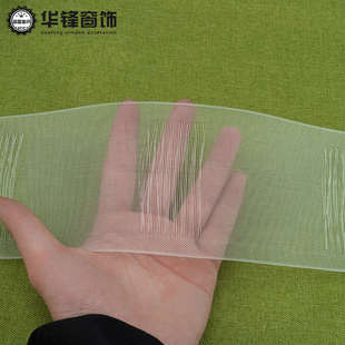 穿罗马杆透明带 10公分窗帘配件辅料窗帘尼龙带 免用罗马圈简易带