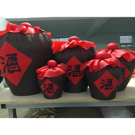 红高粱阿宝九儿舞蹈演出道具酒坛子影视道具舞台仿真布艺酒坛醋坛