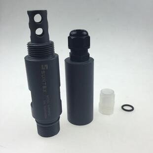SUNTEX管路式 IF03PVC 三通PH ORP电极接头保护管ph计 电极护套管8