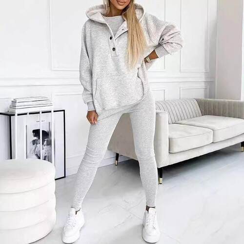 Women's Solid Fitted Tank Top & Pants Two-piece Set Casual
