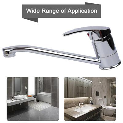 Kitchen Sink Faucet Hot Cold Water Long Spout Mixer Tap