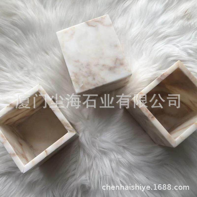 浪漫天然宝格俪奢石烛台器皿家居卧室餐厅桌面蜡烛杯氛围装饰摆件