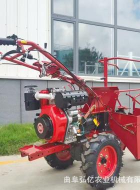 乘坐式米14413收获机柴玉油行自走式收棒子苞还米秸秆粉碎单田扒