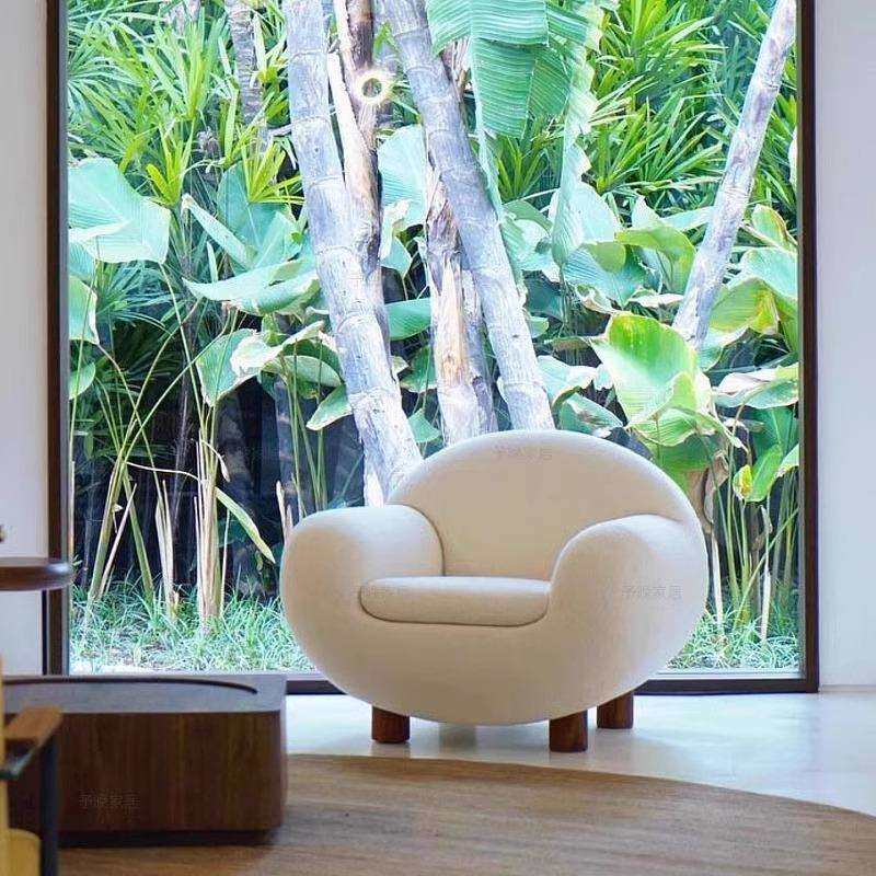 北欧轻奢样板房客厅沙发 单人现代设计师酒店时尚创意休闲沙发