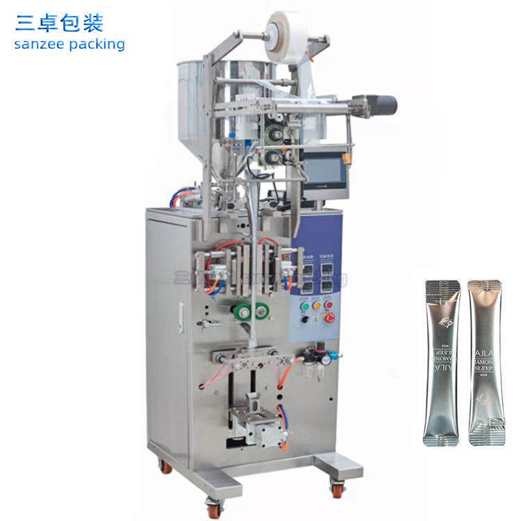 广州三卓全自动圆角背封液体包装机多肽精华液立式包装设备