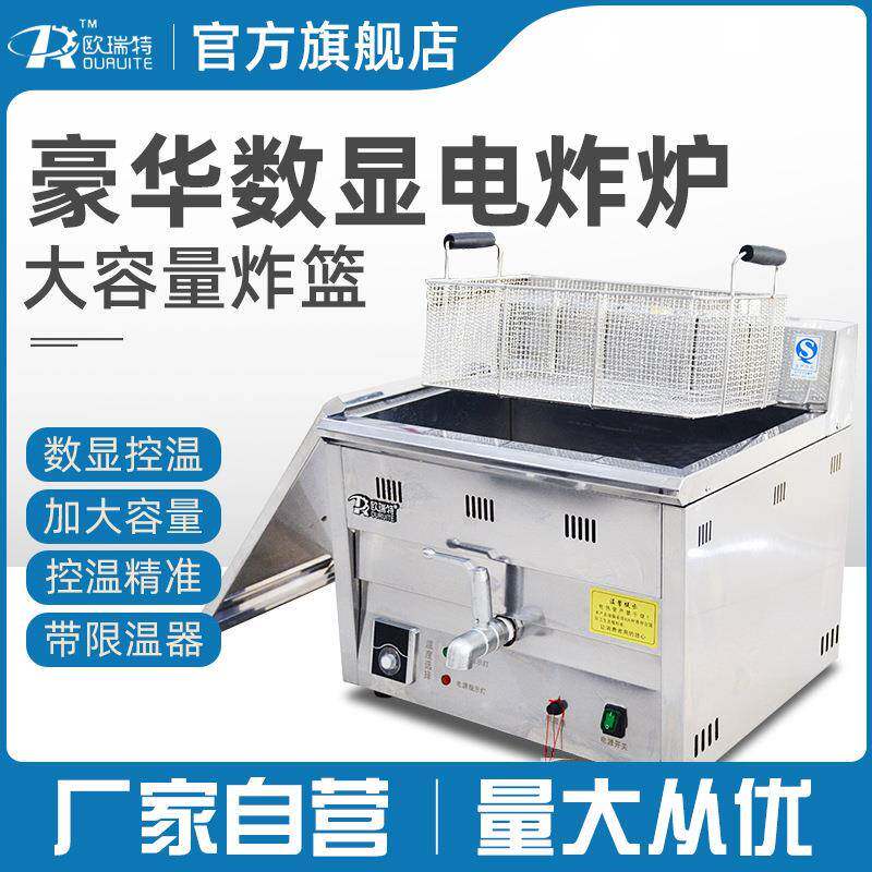 台式数显控温电炸锅大容量单缸临榆炸鸡腿鸡排电炸炉多功能电加热