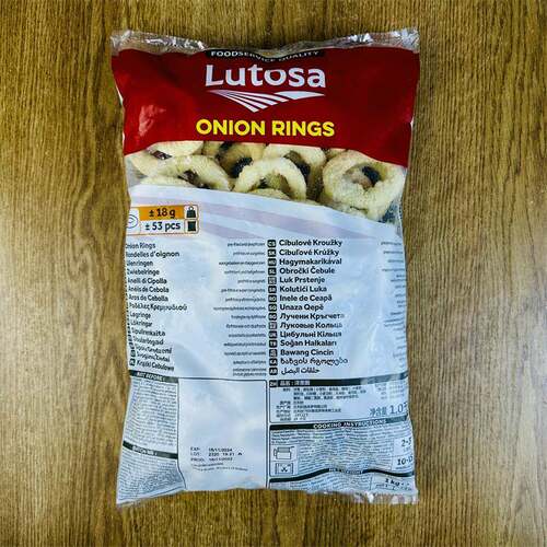 路多萨洋葱圈1kg/包 Lutosa薯条制品 冷冻半成品油炸小吃西餐原料