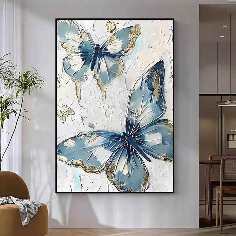 纯手绘画厅玄关过道立体客肌理装SH136饰挂代画大幅油抽象现简约