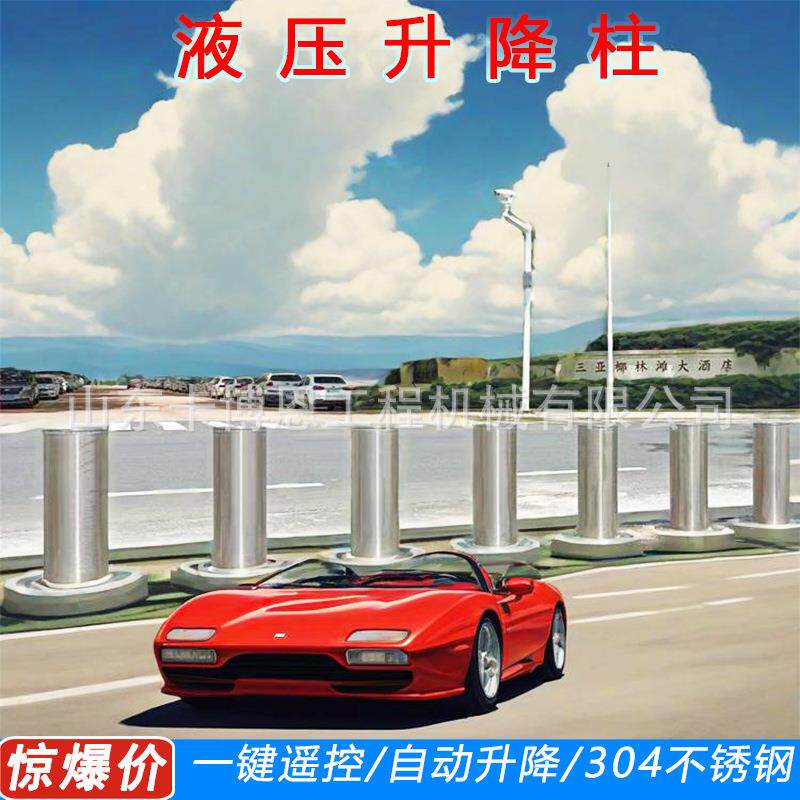 全自动升降柱 小区防撞隔离桩 远程遥控电动升降柱 液压升降柱