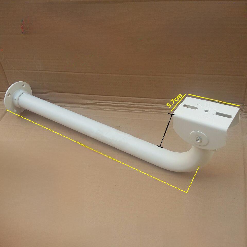 监控壁挂式铝合金支架户外重型大型摄像机头L支架弯头延伸支架50c