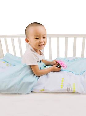 童睡袋 婴儿睡袋儿童防踢被 四季款纯棉幼儿睡袋宝宝空调被可脱胆