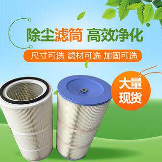 厂家供应种滤型号工业除尘装覆膜滤筒抛350*660丸机喷塑涂喷砂多