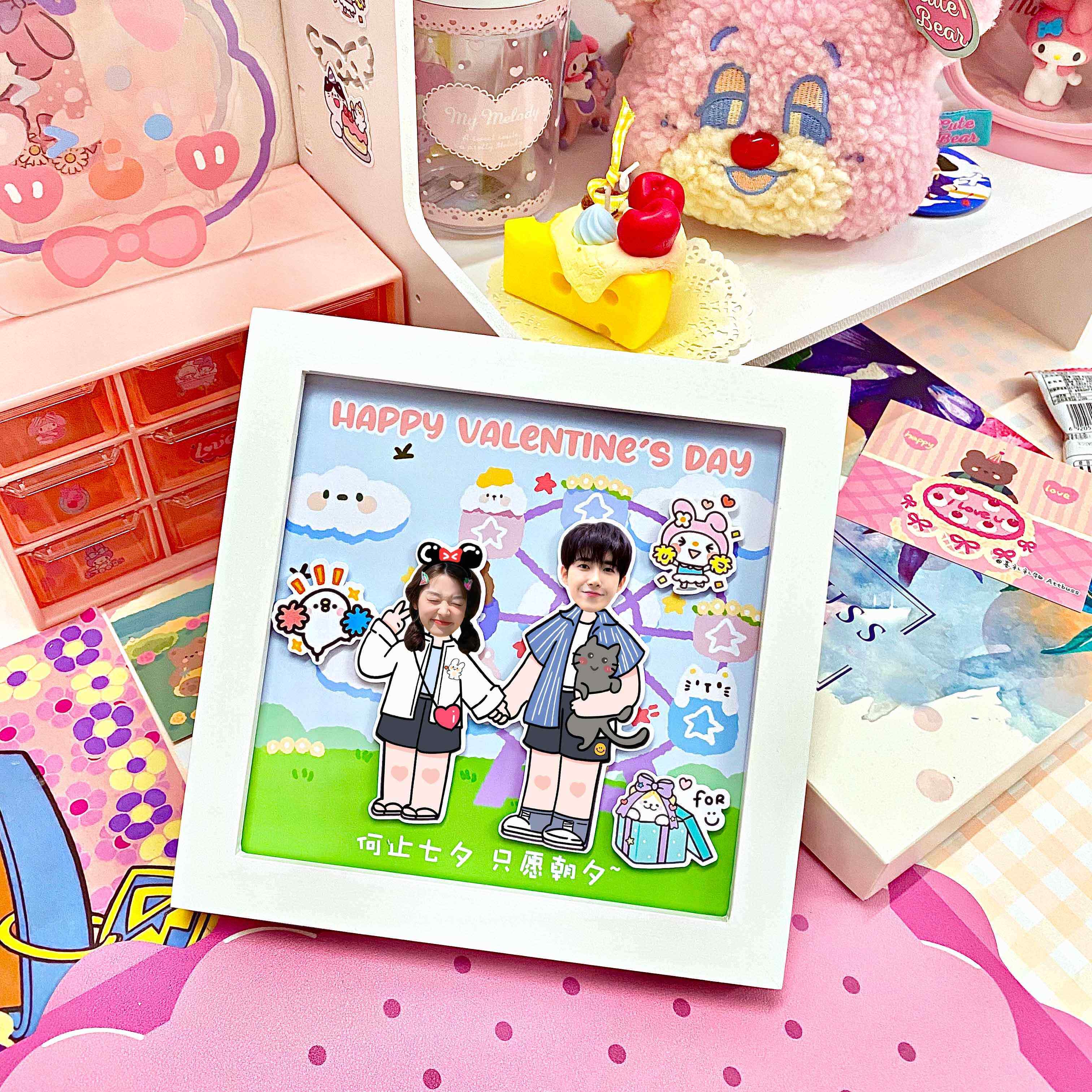 高档纪念日礼物送男生情侣式仪感纪念日送女友生日的5朋惊20喜情