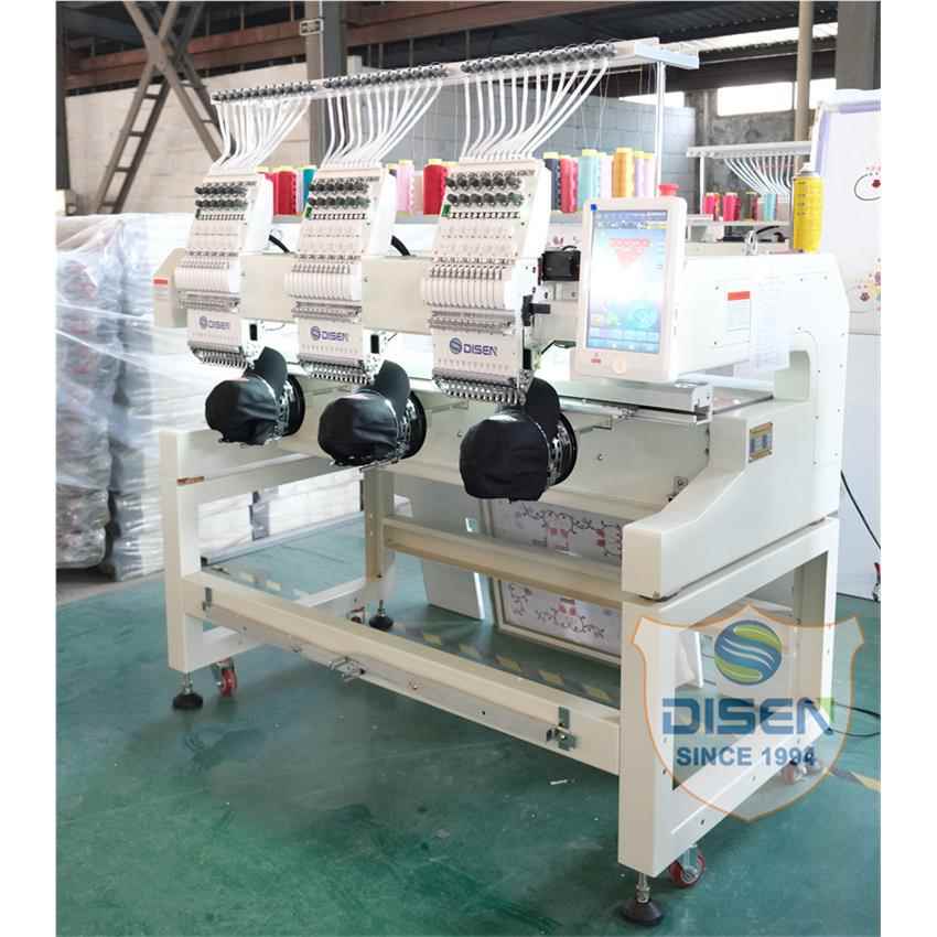 新款DS-J1203三头i全自绣动电脑花机 成衣绣帽绣绣刺机 Embrodery