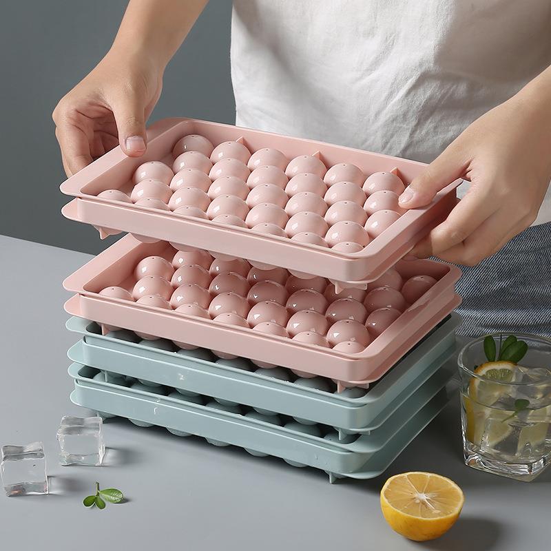 冻冰块模具制冰球硅胶冰格制冰盒按压储冰食品级家用神器果冻自制