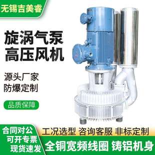负压鼓风机 高压吸尘吸料吸气送风漩涡气泵4KW 高压鼓风机 旋涡式