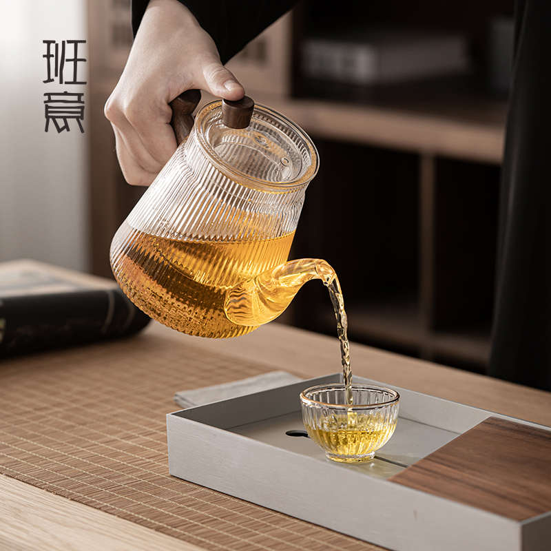 班意日式玻璃茶壶茶水分离泡茶电陶炉专用煮茶器套装家用茶具单壶