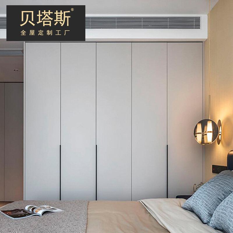 全屋定制衣柜工厂整体现代轻奢走入式衣帽间一门到顶衣柜订做