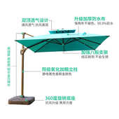 定制威尼斯罗马伞庭院遮阳伞户外太阳伞透气双顶罗马伞印图案LOGO