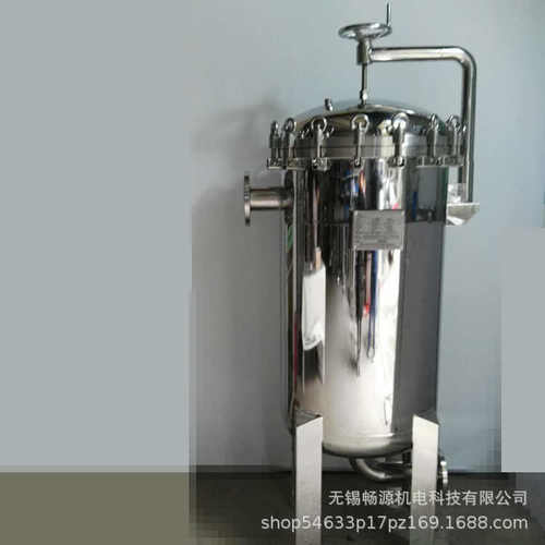 不锈钢袋式过滤器 4袋式污水处理器 摇臂快开式设备 杂质净化器