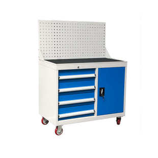 现货重型工具车抽屉式车间工位车汽修装配工具车带轮移动工具箱