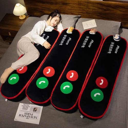 背枕男生亲爱睡创意长靠床上陪沙发长条睡枕腿抱舒适夹的抱枕来电