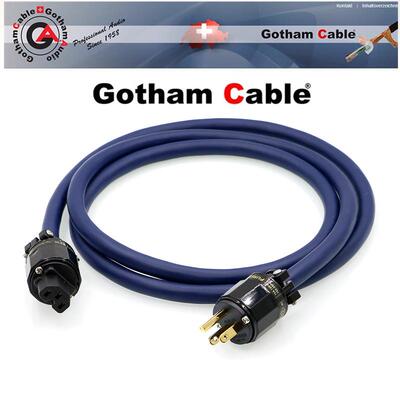 瑞士高芬Gotham发烧音响电源线5.5方美标/港式英标胆机功放连接线