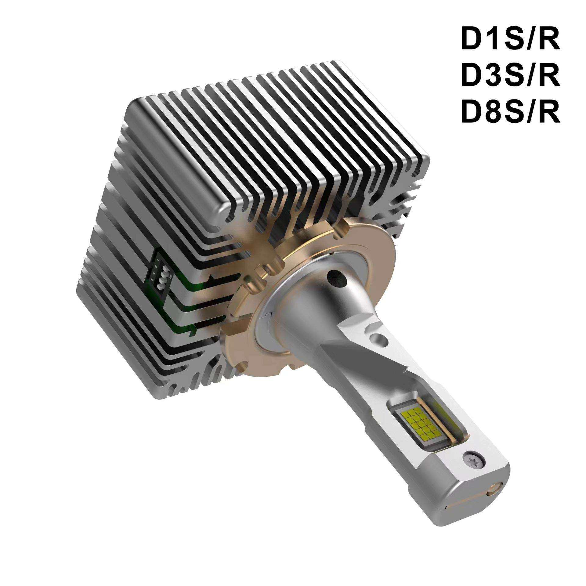 2023新款A12汽车大灯D系列直插替换原车HID灯泡 无损安装 D1S D3S