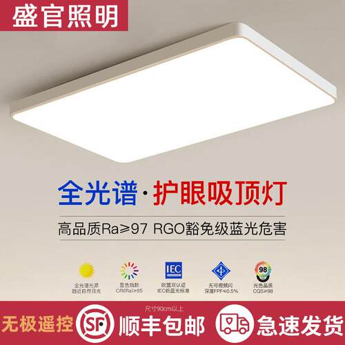 2025年新款led吸顶灯房间卧室灯客厅灯大厅现代简约大气中山灯具1