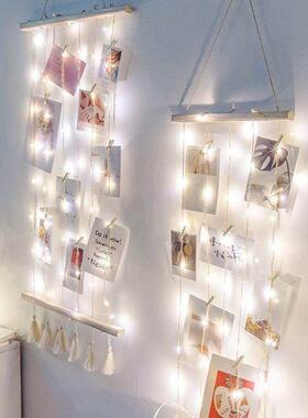 Nordic Wall Decoration Room Wooden Stick Photo Frame Artwork
