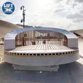 缩升降升降旋转旋转舞台固定式 剪叉降升降圆形台旋转平音乐会旋转