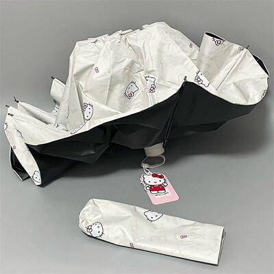 采购产品Hello Kitty太阳伞，乙烯基遮阳伞，雨或阳光，妇女的防