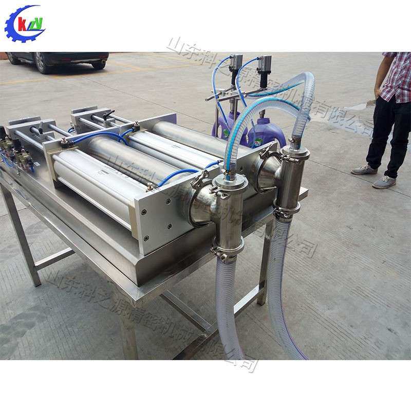 不锈钢自动化包装机化工双头液体灌装机活塞往复式灌装设备