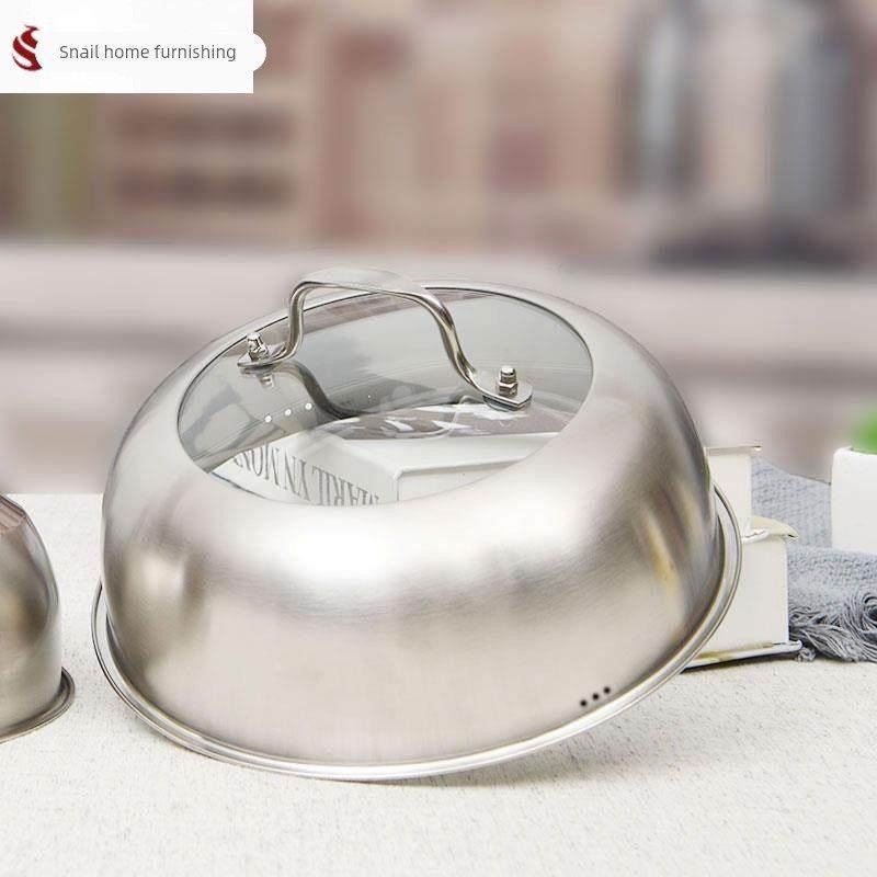 锅盖锅盖不锈钢316食品级不锈钢锅盖304食品级蒸锅盖子高盖加厚炒