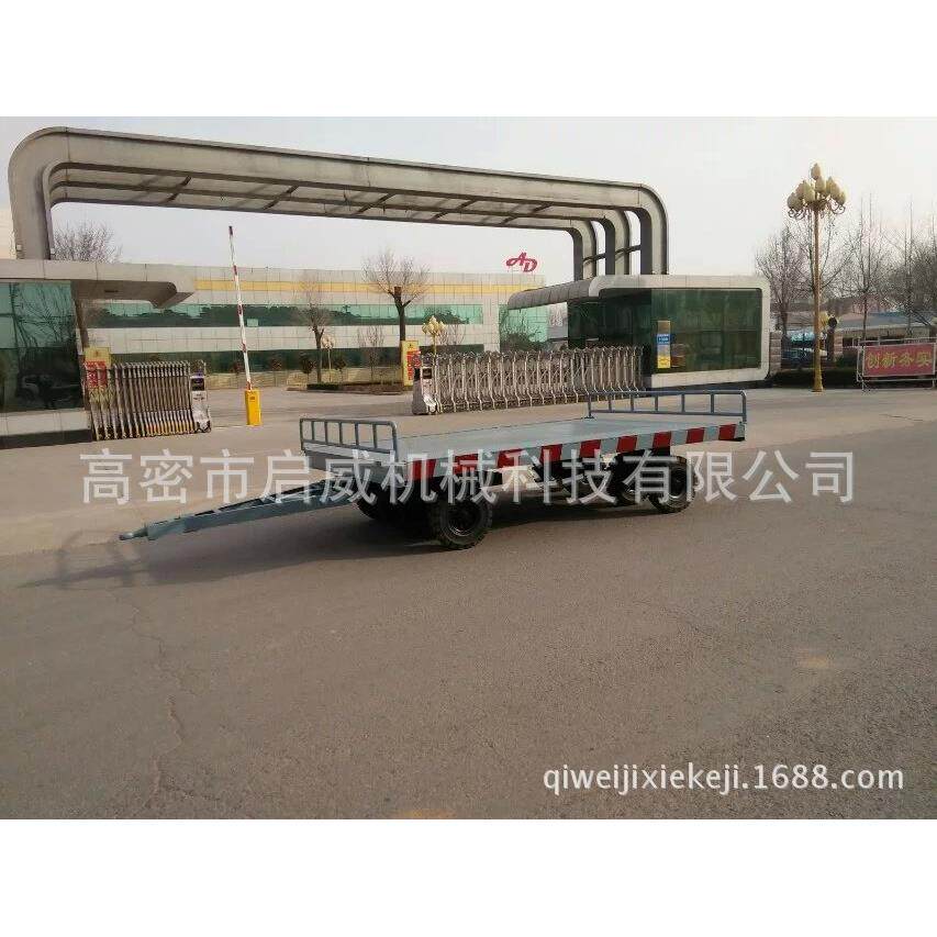 10吨浮动车桥平板拖车实心胎大吨位全挂车货源供应厂家供应