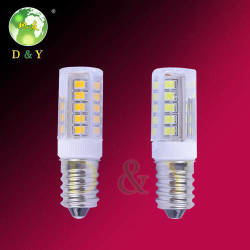 厂家E14e12E17小螺口灯泡led 5W7瓦陶瓷玉米三色红油烟机冰箱灯泡