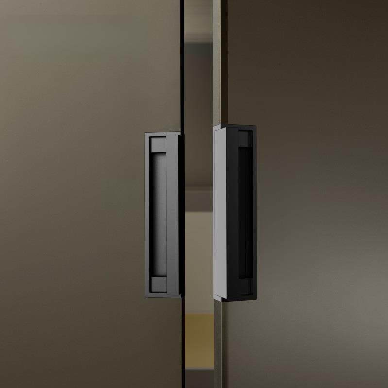 哑黑色榻榻米隐形拉手移门嵌入式扣手隐藏抽屉暗拉手柜门把手