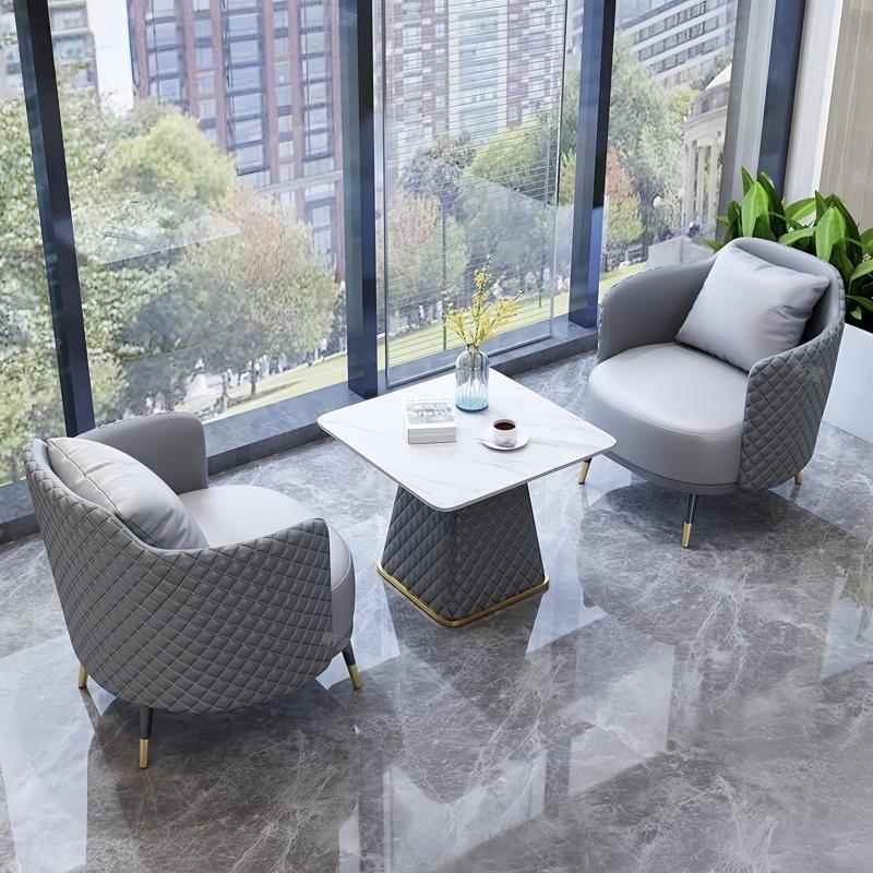 皮阳艺单ltao7862人台休闲小沙发客休息区接待铺酒店商务会洽谈桌