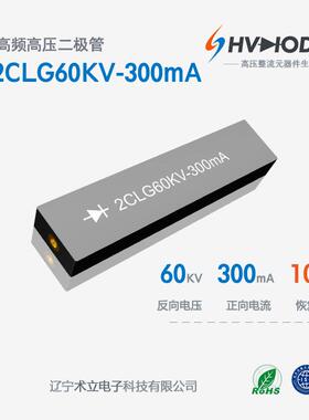 术立电子2CLG60KV-300mA高频高压硅堆300mA倍压电源用