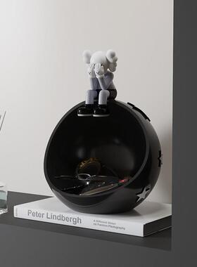 暴力熊客厅玄关入户门口放钥匙架置物收纳盒托 托盘装饰搬家礼物