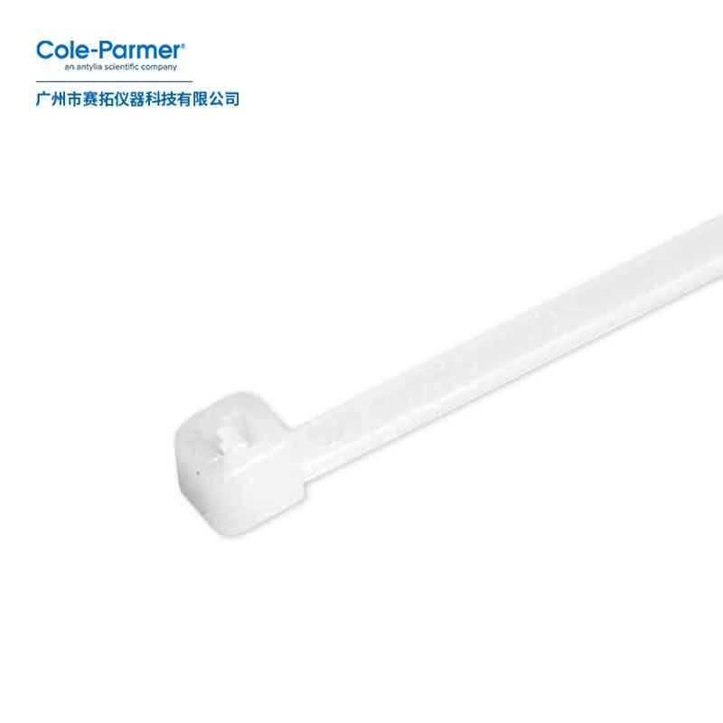 Cole-Parmer电缆尼龙扎带规格06830-30,白色,不会腐蚀或拉伸
