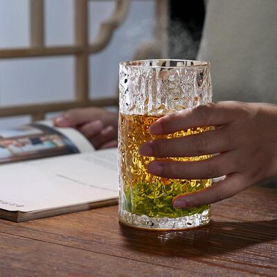树皮纹玻璃杯260ml*2祇装