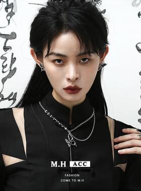 星体蝴蝶系列项链女新中式小众设计时尚通勤脖颈链气质复古风项饰