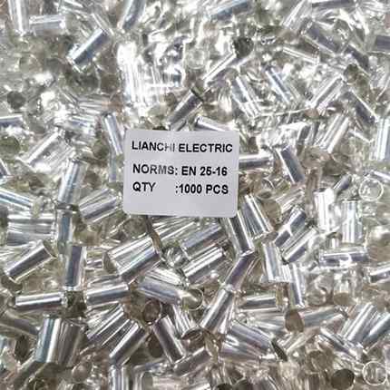 EN25-1635-16管型裸端子欧式针型裸端头镀锡紫铜1000只/包