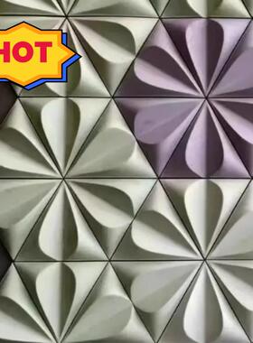 文化石皮3d砖艺术构件砖轻质文化石PU立体几何背景墙3D立体水泥砖